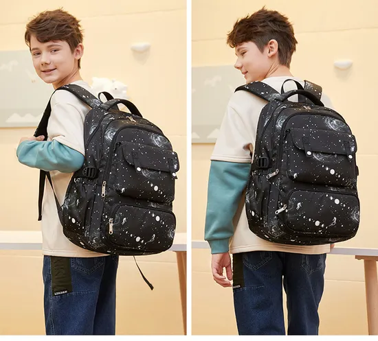 Middle School Student Backpack Female Unicorn Customized Crossbody Bag Pen Bag Three Piece Set