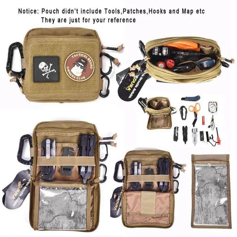 Tactical Map Package EDC Tactical Medical Outdoor Molle Tactical Kit