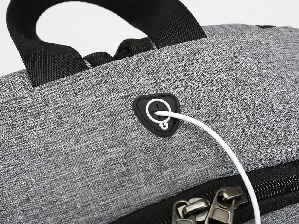 Oxford Cloth Basketball Backpack USB Charging Port Splash Proof 15.6-Inch Computer Backpack