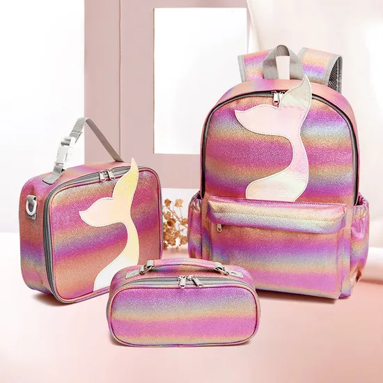 2024 New Primary School Bag Three Piece Set Mother Bag Waterproof and Load Reducing Large Capacity Children′s Backpack