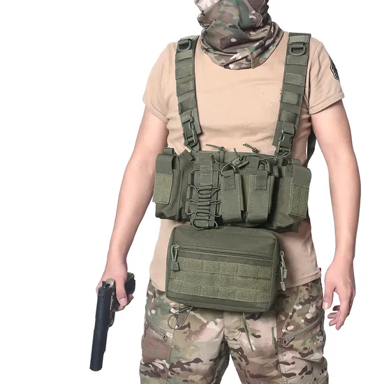Outdoor Sports Tactical Multi Functional Chest Hanging Vest CS Field Shooting Vest