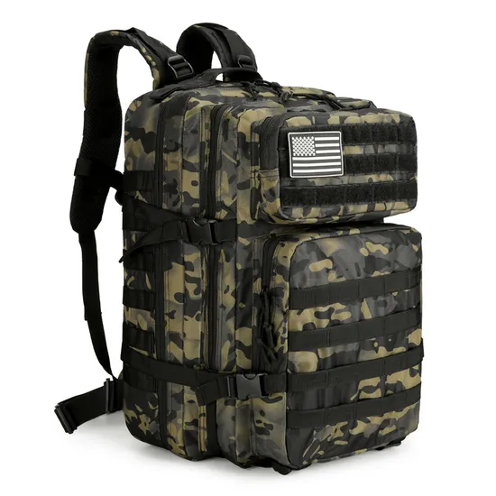 2024 New Camping Training Camo Backpack Outdoor Large Capacity 3p Backpack