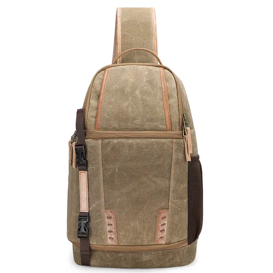Outdoor Photography Canvas Wear-Resistant Leisure Camera Bag Single Shoulder Chest Bag