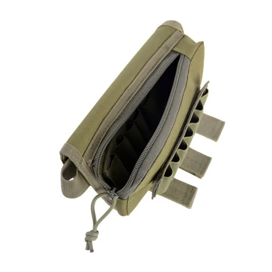 Double Layer 7+7 Confucius Magazine Bag Set Camouflage Outdoor Hunting Multifunctional Tactical Cheek Rest Cover Bullet Bag