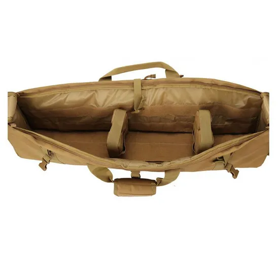 New Tactical M249 Heavy Gun Bag Outdoor Camo Loading Gun Bag Large Double Layered Single Shoulder Crossbody Fishing Bag