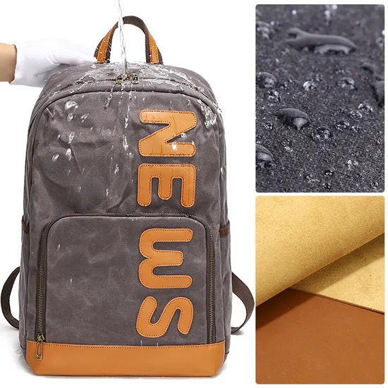 Men Backpack Multifunctional Large Capacity Casual Backpack Retro Canvas Backpack