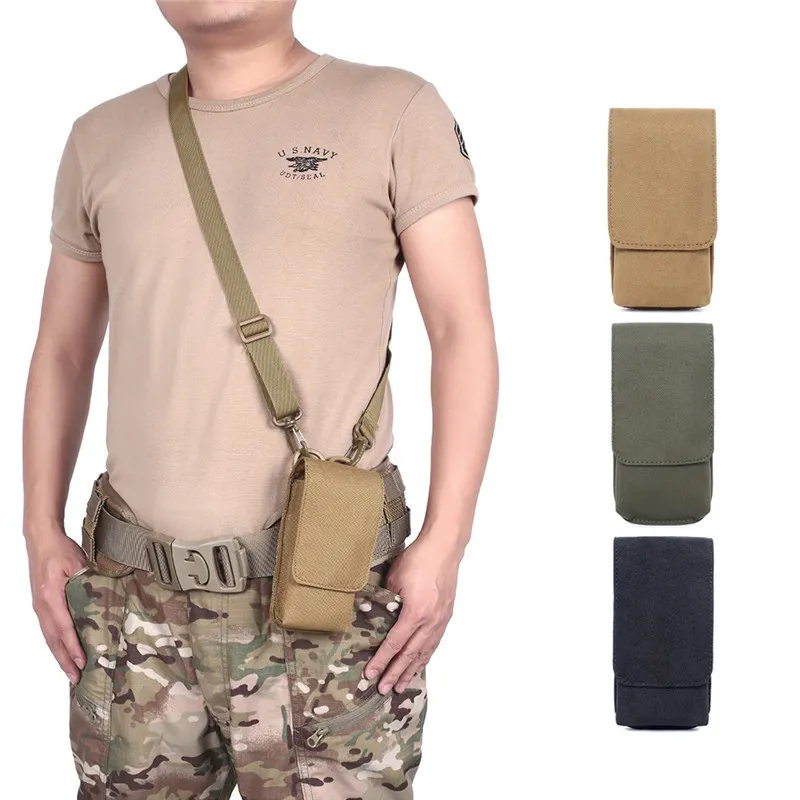 6-Inch Mobile Phone Bag with Multifunctional Accessories Waist Bag Outdoor Leisure Tactical Crossbody Bag
