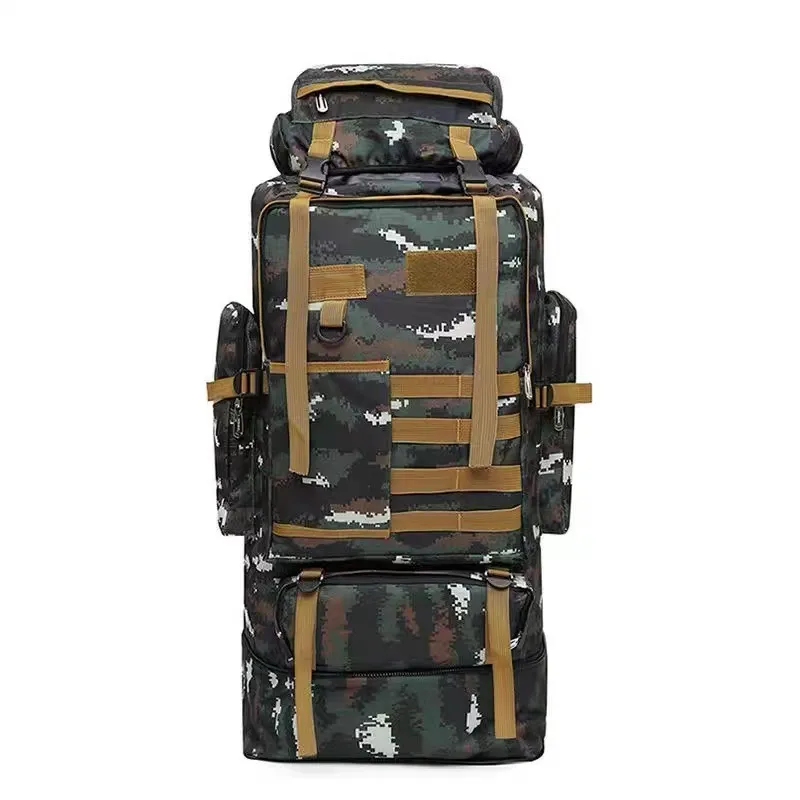 100L Ultra Large Capacity Backpack Outdoor Mountaineering Travel Luggage Camouflage Backpack