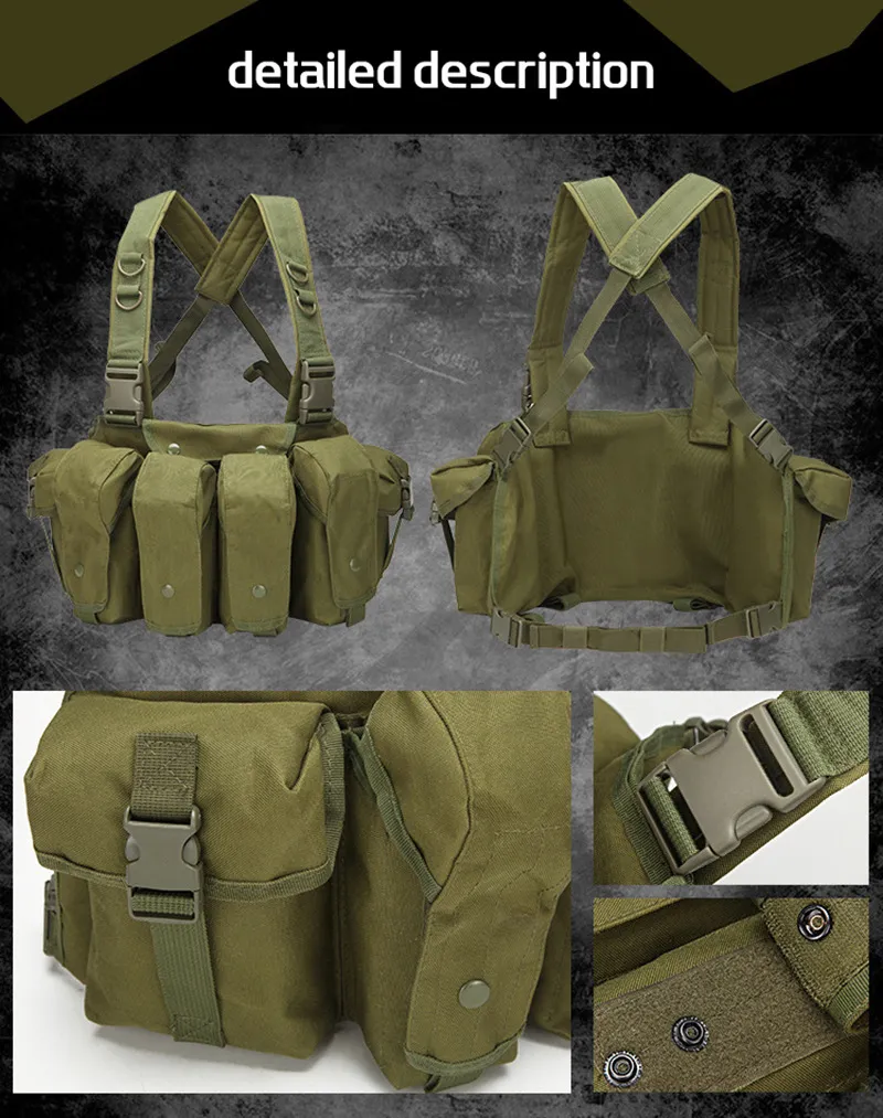Tactical Ak 600d Oxford Cloth Vest Durable Shooting Game Expansion Equipment Outdoor Training Vest