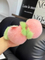 Boutique Rabbit Plush Fruit Keychain Pendant Persimmon Grape Apple Peach Book Bag Pendant Gift