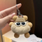 Wholesale Custom OEM 8cm Kawaii Rabbit Hair Little Coal Ball Car Keychain