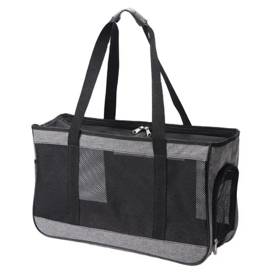 Wholesale Pet Carrier Bag with Mesh Windows Locking Safety Zippers for Small Medium Pets Carrier Travel Bag