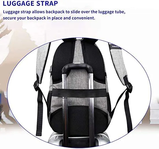 Customized New Lifestyle Durable Leisure Student College Computer Bookbag Travel Laptop USB Charging School Backpack