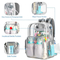 Custom Stylish Holographic School Bag Outdoor Waterproof Clear Transparent PVC Student Backpack