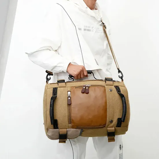 Factory Custom Canvas Bag Hot Sale Hiking Backpack 60L OEM Muntain Backpack