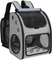 Custom Logo Foldable Portable Collapsible Puppy Black Grey Petcarrier Bag