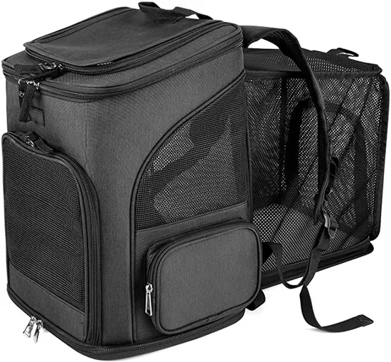 Factory Custom Pet Carrier Backpack Expandable for Cats Dogs Breathable Mesh Cat Backpack