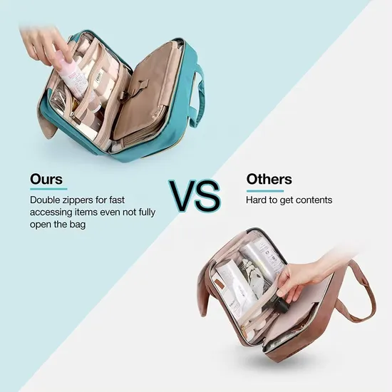 Custom Toiletry Bag Hanging Travel Organizer Transparent Cosmetic Bag