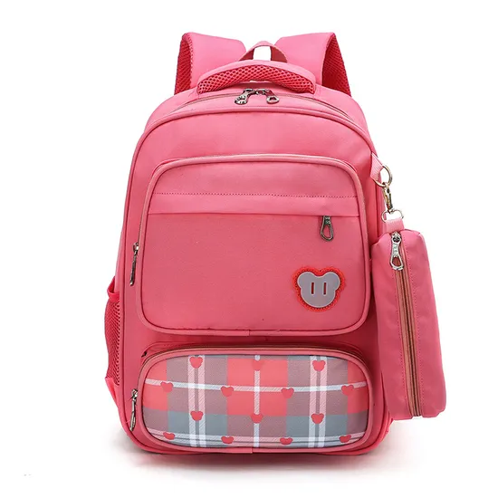 Cartoon Elementary School Student Backpack Customized Nylon Backpack for Grades 3-6