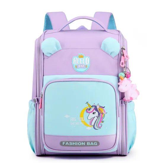 New Backpack for Elementary School Students in Grades 1-6 Boys and Girls Lightweight Spine Protection Space Backpack