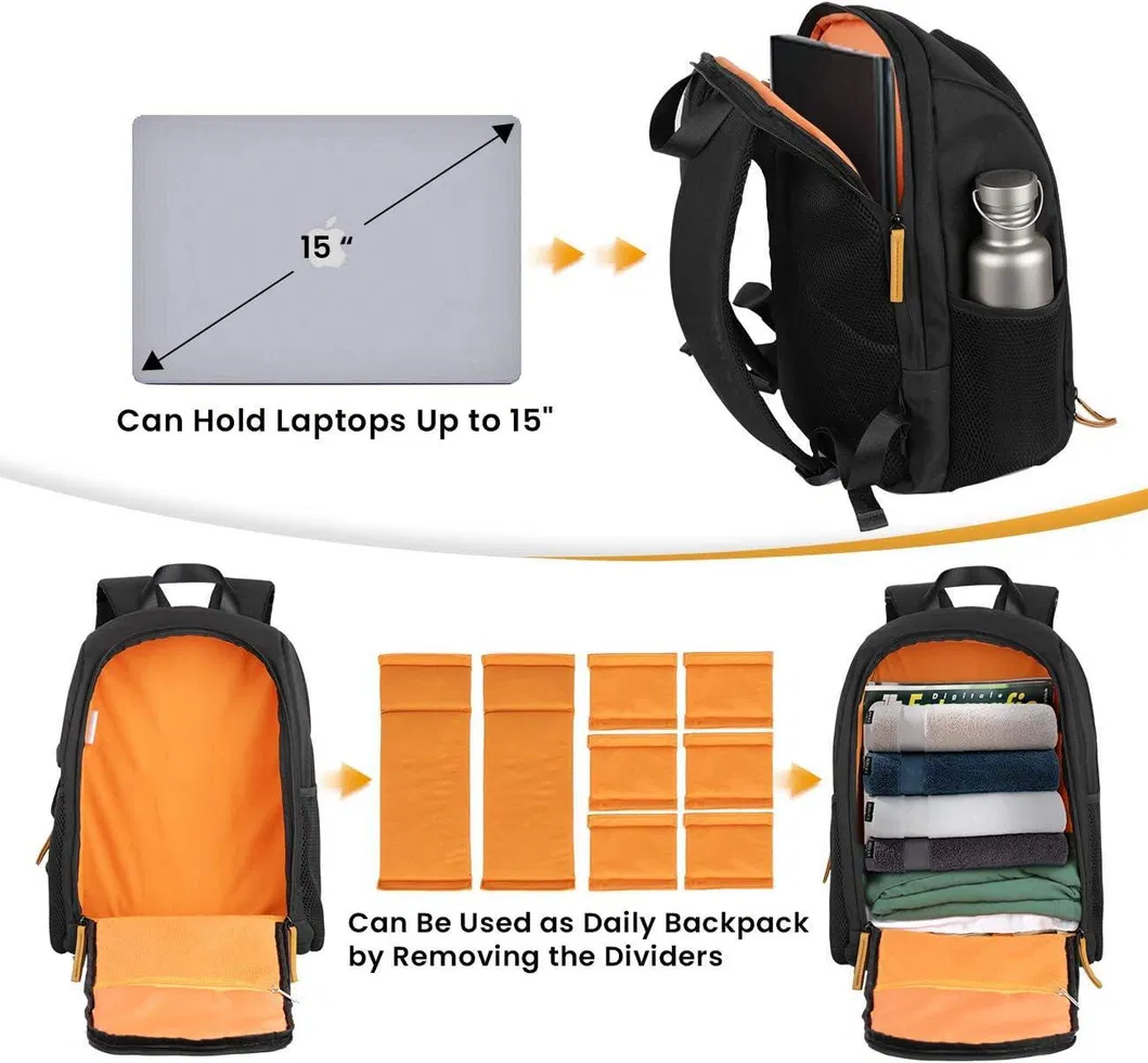 Factory Customized Photography Backpack Large Capacity SLR Outdoor Backpack Camera Backpack