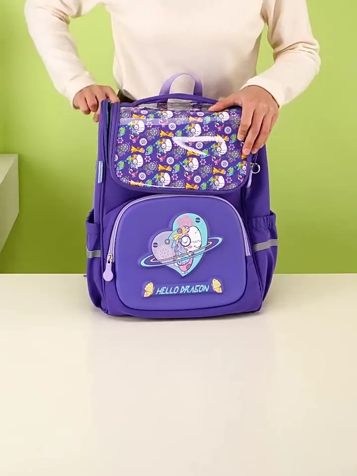 Primary School Student Backpack Protection and Load Reduction for Boys and Girls with Large Capacity and Lightweight Children&prime;s Book Backpack