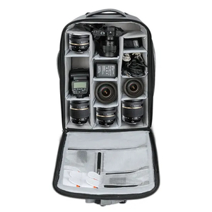 New Gray Travel Photography Equipment Backpack Outdoor Lightweight Handheld Camera Photography Backpack