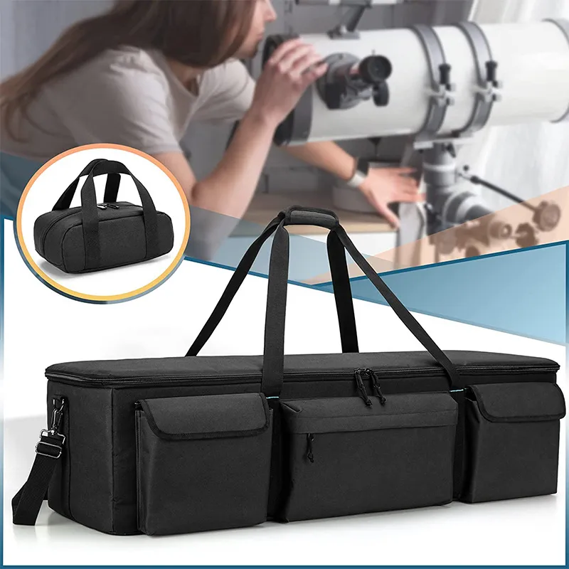 Multifunctional Anti Splash Travel Photography Tripod Storage Bag Outdoor One Shoulder Astronomical Telescope Shock-Absorbing Crossbody Bag
