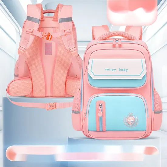 2024 New Primary School Schoolbag Children′s Shoulder Anti Splashing Large Capacity Oxford Schoolbag