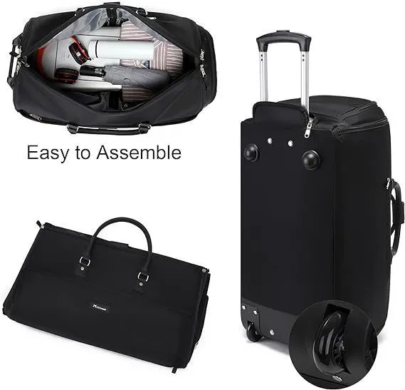 Men&prime;s Business Foldable Travel Bag Travel Handheld One Shoulder Waterproof Multi Functional Pull Rod Suit Bag