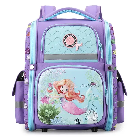 2024 New Kindergarten Children′s Backpack School Student Load Reduction and Spinal Protection Cartoon Unicorn Backpack