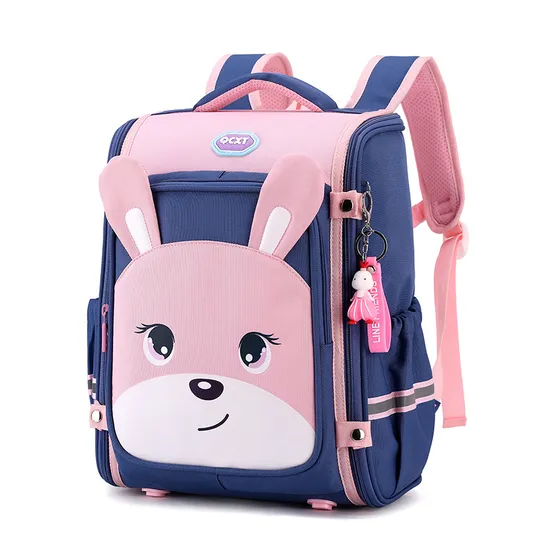 New Shoulder Backpack for Elementary School Students Boys and Girls Cute Cartoon Lightweight Backpack