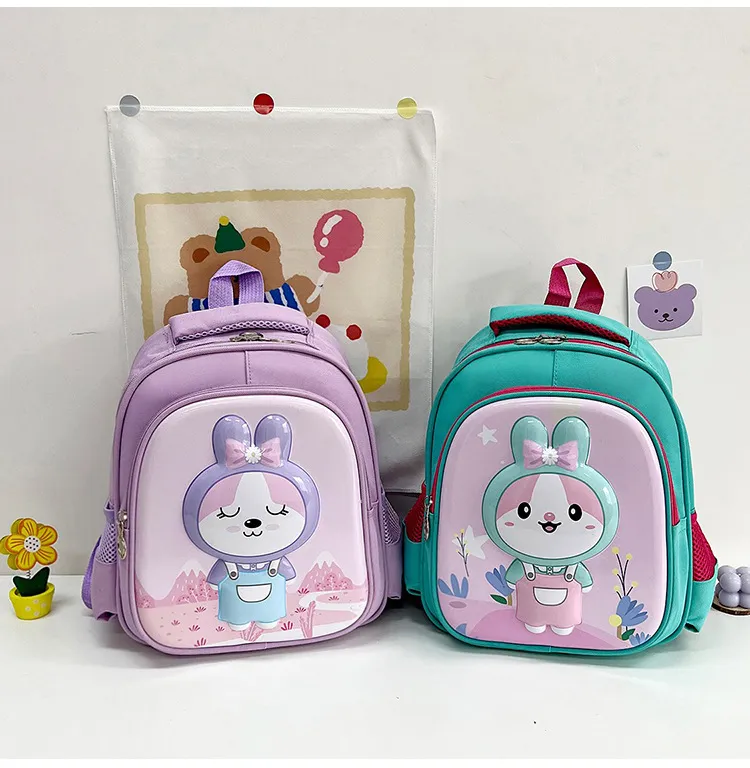 Cartoon Cute Elementary School Backpack with Large Capacity Load Reducing and Spine Protecting Backpack