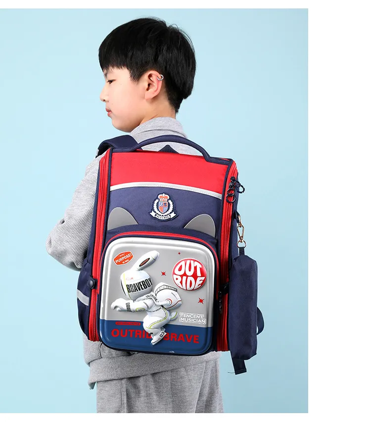 New Backpack for Elementary School Students in Grades 2-5 Boys and Girls Lightweight Spine Protection Backpack