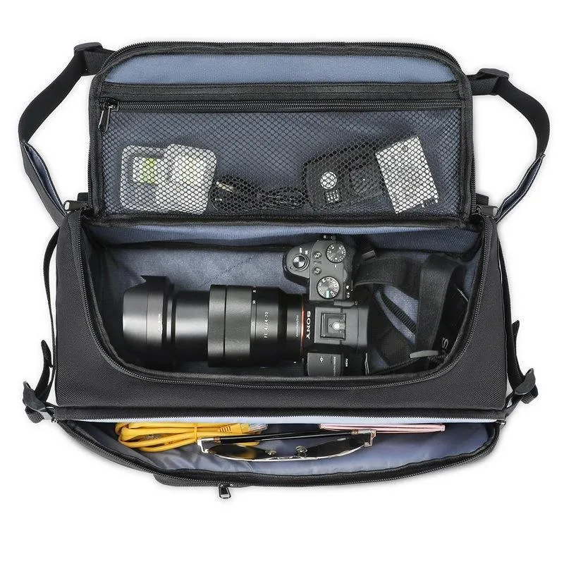 SLR Camera Compartment Cotton Large Capacity Convenient Waterproof Single Shoulder Diagonal Digital Camera Bag