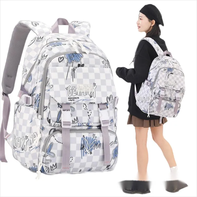 New Childrens Backpack Large Capacity Backpack for Junior High School Students in Grades Three to Six,