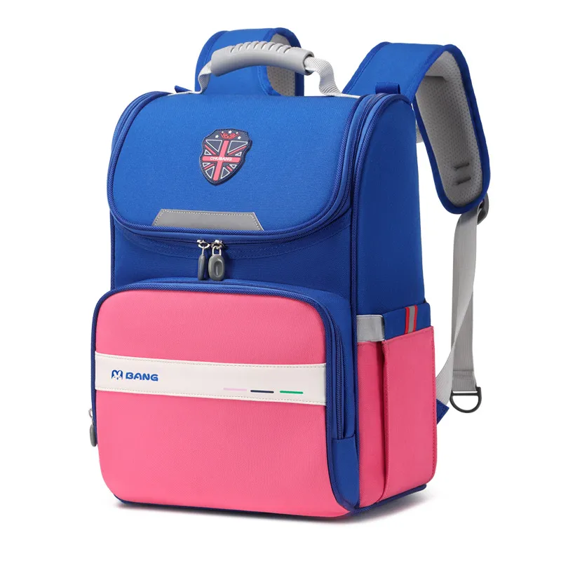 Student Primary School Children&prime;s Backpack Contrasting Colors Lightweight Waterproof Backpack