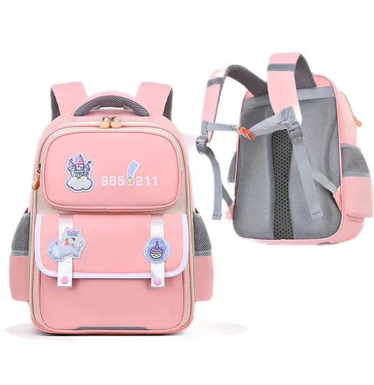 New Primary School Student Spinal Protection and Load Reduction Backpack Lightweight Large Capacity Backpack