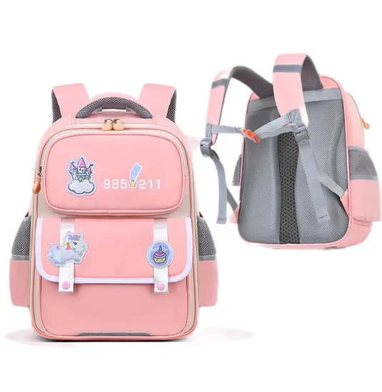 New Primary School Student Spinal Protection and Load Reduction Backpack Lightweight Large Capacity Backpack