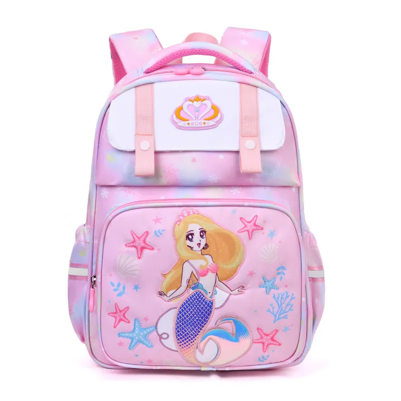 New Primary School School School Backpack Girls&prime; Large Capacity Load Reducing and Breathable Backpack