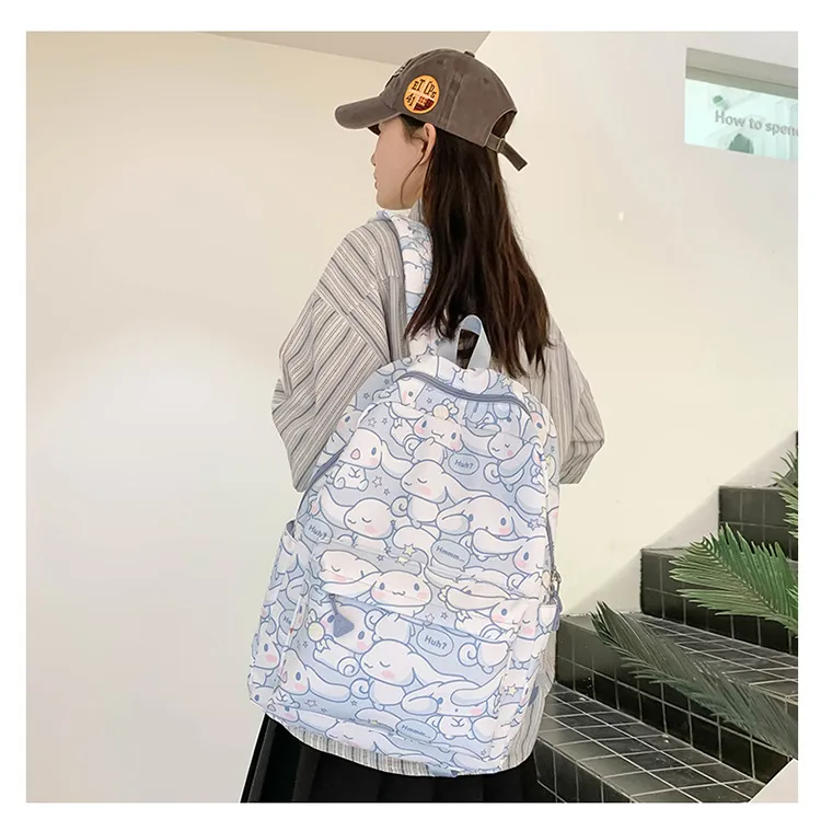 New Cartoon Coolomi Cute Three Piece Student Lightweight School Bag Sanrio Large Capacity Full Print Backpack
