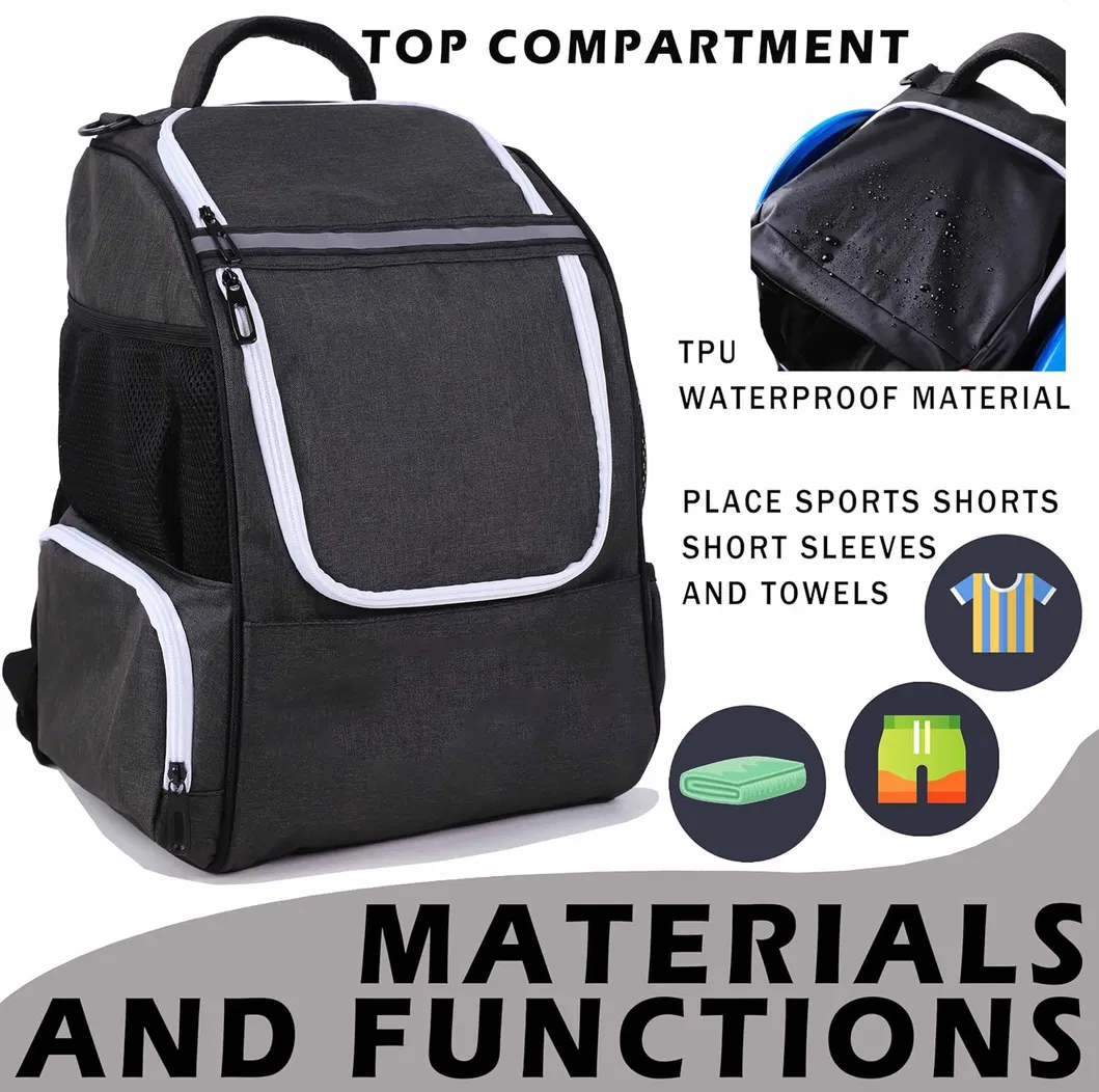 Frisbee Golf Discgolf Backpack Discs Huck Pack Multi-Functional Dividers Tactical Grip Disc Golf Backpack
