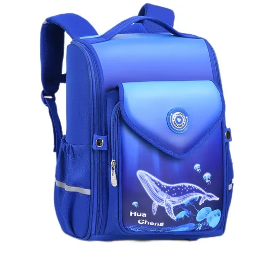 Primary School Student Anti Splashing and Load Reduction Integrated Boys and Girls Fashion Cartoon Customized Backpack