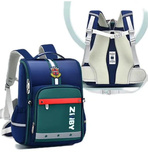 Elementary School Backpack English Style Boys Backpack Lightweight Girls Backpack