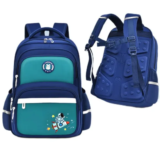 Waterproof Cartoon New Elementary School Boys and Girls Backpack Weight Reduction Astronaut Backpack