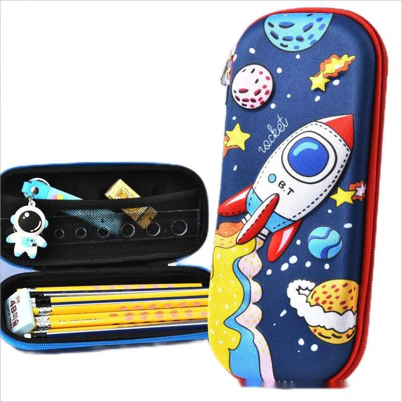 Cartoon 3D Large Capacity Stationery Case Wholesale Primary School Student Pencil Case