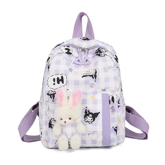 New Children′s Backpack Cute Cartoon Doll Backpack Lightweight Backpack with Large Capacity