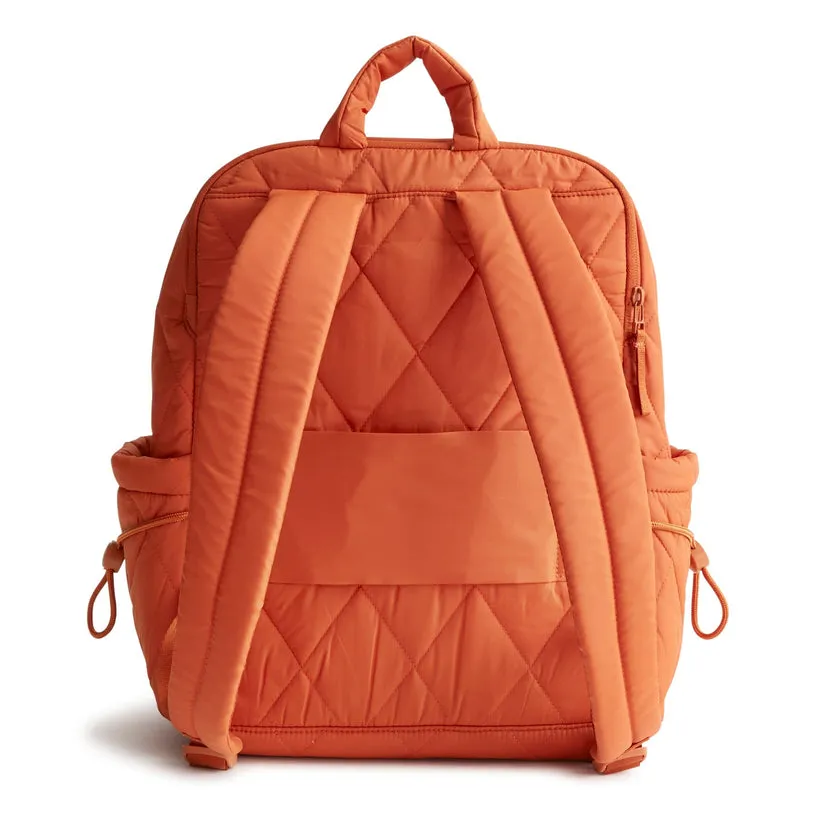 Embroidered Double Shoulder Backpack 2024 New Cotton Clip Student Cotton Cloth Backpack