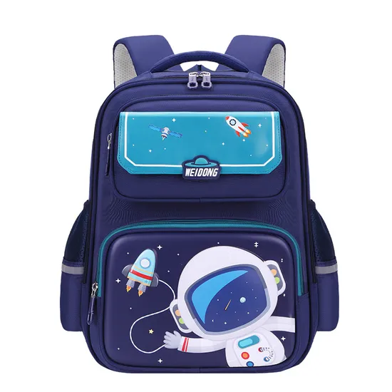 Elementary School Unicorn Astronaut Reducing Load and Backbone Protection Children Backpack Large Capacity Backpack