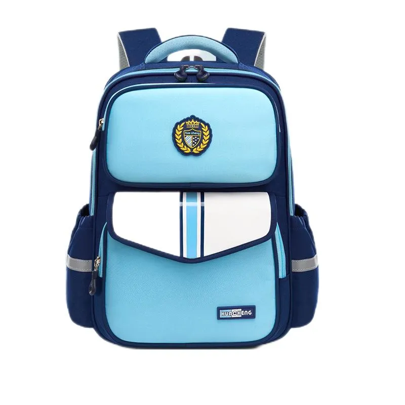 Boys and Girls&prime; New Load-Reducing Backpack with Spine Protection and Double Shoulder Waterproof Backpack